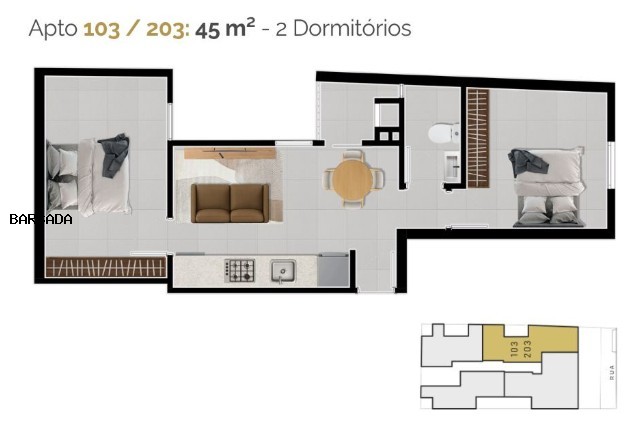 Apartamento, 2 quartos - Foto 7
