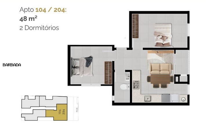 Apartamento, 2 quartos - Foto 8