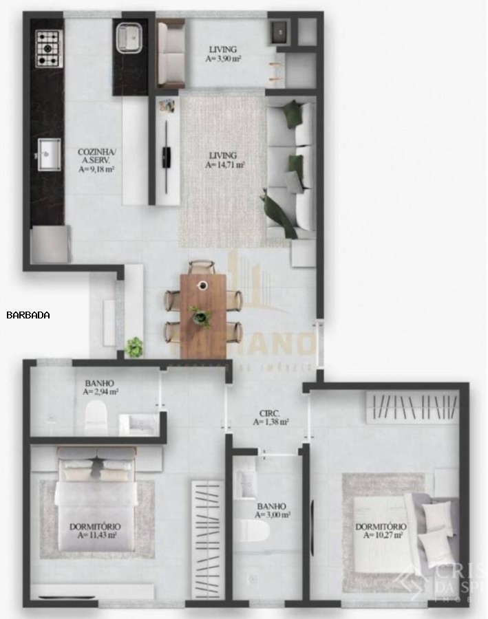 Apartamento, 2 quartos, 97 m² - Foto 3